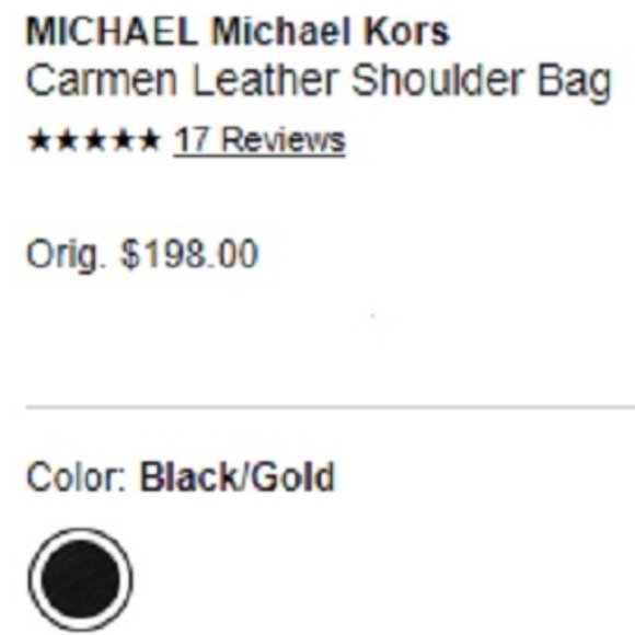 $169 *NEW* MICHAEL Michael Kors Carmen Leather Sho - Picture 9 of 9